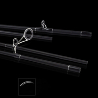 Honoreal – tige de Jigging lente et solide en carbone, 1.8m, 2.1m, 2.4m
