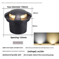 Lumière LED encastrée au sol, extérieure, IP67, étanche, en aluminium et verre, 220V, luminaire de terrasse, éclairage paysager encastré, jardin, parc
