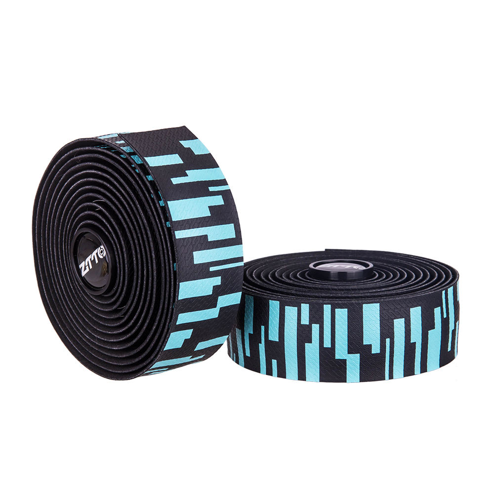 ZTTO EVA PU Durable Shock-Proof Road Bike Handlebar Tapes Zebra Gradient  Color BD8-Blue White Gold Teal Bartape Road Bicycles