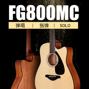 Guitare acoustique Yamaha FG800, FG850 Dreadnought Folk, FGX800C Cutaway, couleur naturelle, 41 pouces, cordes en acier - Product Image 4