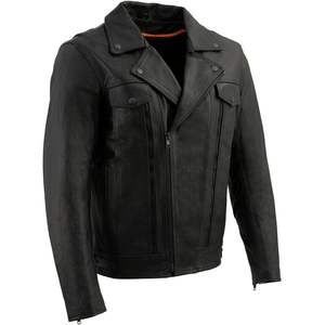 Chaqueta de Cuero Cordura Negra para Hombre LKM1760 2025 para Motocicletas, Transpirable y Cómoda con Bolsillos Multiusos - Product Image 2