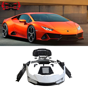 Kit carrosserie en carbone véritable de style EVO pour Lamborghini Huracan LP580 610, nouveau pare-chocs avant, diffuseur arrière, aileron, tuyau d'échappement, <span class=keywords><strong>auto</strong></span> - Product Image 1