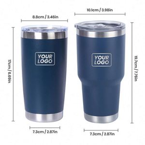 Custom Logo 20oz <b>Vacuum</b> Powder Coated Stainless Steel Cup Outdoor 30oz Insulated Travel Mug with Lid 20 oz Travel Coffee Tumbler - Product Image 3
