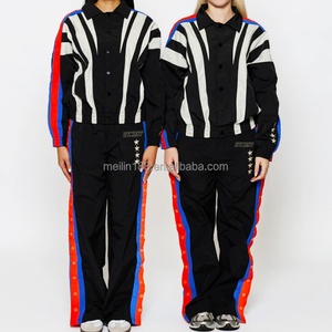 Custom High Quality Women Zipper Windbreaker Jacket and Nylon Track Pants Joggers <b>Set</b> Lightweight <b>2</b> <b>Piece</b> Windbreaker Tracksuit - Product Image 6
