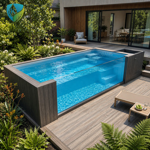 <span class=keywords><strong>Piscine</strong></span> hors sol en fibre de <span class=keywords><strong>verre</strong></span> de luxe de 20 pieds ou 40 pieds, en conteneur d'expédition, pour hôtel, complexe hôtelier ou jardin. - Product Image 4