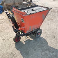 Mini-benne électrique compacte et puissante de 500 kg, contrôlée par PLC, moteur de 1000 W, autonomie de la batterie de 8 à 10 heures, chargeur de chantier compact et robuste