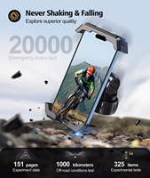 Support de téléphone pour vélo/moto/scooter en acier inoxydable, fixation au guidon, étanche, pince pour téléphone portable
