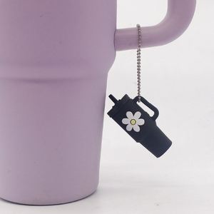 Mini Bottle Bag Pendant Fancy Keychain PVC Silicone Cup <b>Key</b> <b>Rings</b> Simulation Tumbler Cup Keychain - Product Image 6