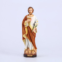 Figurine en résine Joseph de 30 cm, statue artisanale pour meuble TV ou table, Chine, Noël/Fête du Printemps