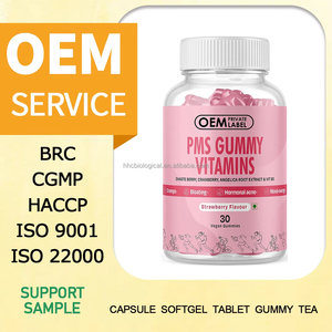 Gomitas de Apoyo para el Síndrome Premenstrual, Equilibrio Hormonal Femenino, Alivio del Estado de Ánimo, Antioxidante, Control del Metabolismo, 60 Gomitas Veganas, Suplemento Herbal - Product Image 2