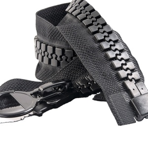 30# giant teeth plastic zipper open end big zipper for jackets or bag Zipper slider manufacture