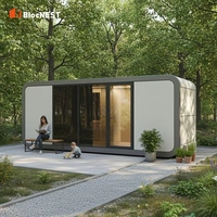 Villa préfabriquée modulaire de luxe Apple Cabin, haute résistance au vent