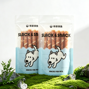 Sachet d'emballage alimentaire transparent personnalisé pour animaux de compagnie, refermable avec fermeture éclair, pour friandises pour chats, friandises pour chiens, aliments lyophilisés - Product Image 3