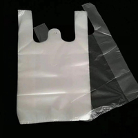 Sacs de courses en plastique transparent réutilisables personnalisés pour les supermarchés, en gros