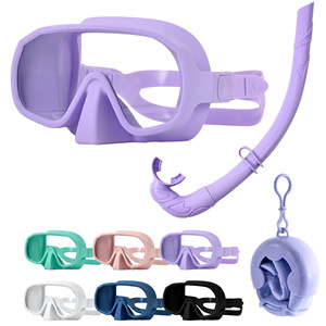 Máscara de Buceo de Silicona de Lente Única y Campo de Visión Amplio para Adultos, Talla M, Color Rosa, para Buceo Libre y Snorkel - Product Image 5