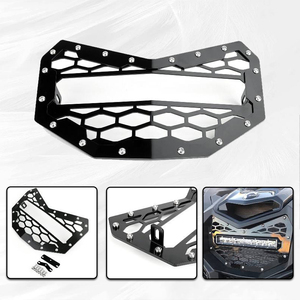 Barra de Luces LED al por Mayor con Rejilla Frontal de Malla de Acero Negra para Polaris RZR <span class=keywords><strong>Can</strong></span>-<span class=keywords><strong>Am</strong></span> <span class=keywords><strong>Maverick</strong></span> <span class=keywords><strong>X3</strong></span> <span class=keywords><strong>2016</strong></span> 2017 2018 - Product Image 5