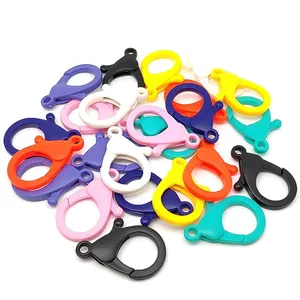 Colorful Plastic Lobster Claw Clasps gancho 25mm 35mm para DIY Crafts Handmade Key Toy Acessórios Fecho Ganchos Lanyard Snap Clips