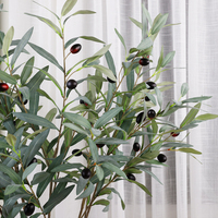 Branches d'olivier artificielles de haute qualité pour la décoration intérieure