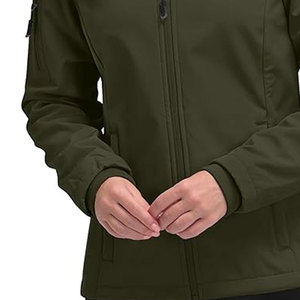 Chaqueta blanda de secado rápido para mujer, precios al por mayor, transpirable, de calidad superior, chaquetas Softshell para mujer - Product Image 4