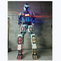Costume de mascotte de robot LED pour adulte, nouveau robot LED pour fête d'Halloween 2024, 2,7 m de haut