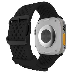 Bracelet de montre en silicone respirant à petits trous, adapté à l'Apple Watch Ultra 9876543210 SE, nouveau modèle - Product Image 5