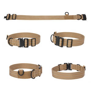 Fabricante, venta al por mayor, <span class=keywords><strong>Collar</strong></span> personalizado de nailon con estampado reflectante, remache para perros grandes, <span class=keywords><strong>Collar</strong></span> táctico para mascotas, diseño Simple - Product Image 3