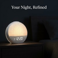 Machine à bruit blanc pour le sommeil des bébés, 30 sons naturels apaisants, réveil lumineux pour sac à langer