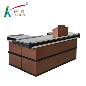 Checkout Supermarket Checkout Counter Supplier Design Supermarket Convenience Store Cash Counter Desk Checkout Counter For Sale