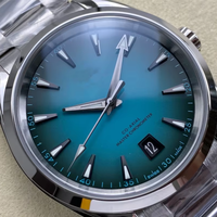 VS Factory Luxus-Uhr mit Höchster Qualität, Wasserdicht, Mechanisches Uhrwerk 38mm 8800, 50 Gitter Türkisfarbenes Saphirglas, Armband