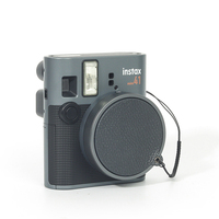 Lanière en cuir véritable pour appareil photo Mini 41 avec autocollant de protection d'objectif, type de montage sur tableau de bord, anti-chute/anti-perte, antichoc