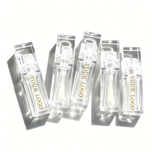 HEXUE Envase Personalizado de 10ml para Brillo Labial de PETG con Tapa de Rosca Cuadrada Transparente para Lápiz Labial y Rubor - Product Image 2