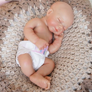 Muñeca de silicona de 18 pulgadas para recién nacidos, cuerpo completo pintado en 3D, muñeca realista de silicona suave, cuerpo completo de niña - Product Image 5