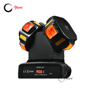 Kép đôi di chuyển đầu 8x10W 4in1 <span class=keywords><strong>RGBW</strong></span> Disco Đảng DJ LED chùm Strobe ánh sáng laser - Product Image 1