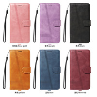 Nouvelle Coque Arrière de Luxe Anti-Chute 2025 avec Étui à Rabat pour Téléphone Portable iPhone 15 16 17 18 Pro Max Plus en Cuir