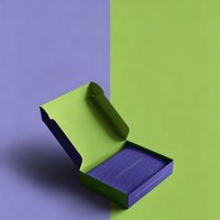 Boîte d'emballage en papier recyclé à double impression pour l'électronique grand public, les vêtements, les bougies, les cadeaux et les articles vestimentaires