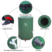 Réservoir d'eau portable Aitop Garden de 100 gallons, réservoir de pluie pliable en PVC, baril de pluie pliable