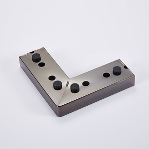 Gambe per Mobili in Metallo a Forma di L Moderne, Nere, 3cm, Robuste, Facili da Installare, Accessori per Mobili per Ospedali e Camere da Letto - Product Image 3