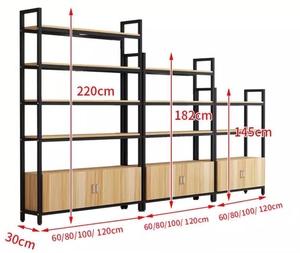 Étagère murale multi-niveaux en fer assemblée pour magasin de cosmétiques, petite boutique de détail, produits de beauté, étagère commerciale - Product Image 5