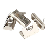 Mur Baut T Baja Karbon Keras M3 M4 M5 M6 M8 Standar EU, Mur T-Slot Roll-in untuk Profil Aluminium Seri 30 40 45
