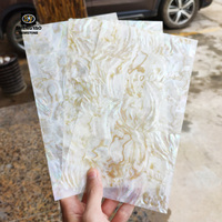 Plaque en nacre naturelle personnalisée en gros, feuille stratifiée de coquille de rivière, feuille de coquille d'ormeau, prix pour le bricolage