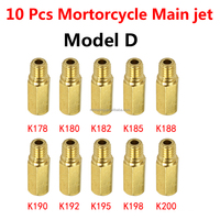 Gicleur principal de carburateur de moto, accessoire pour carburateurs Keihin Mikuni Oko Koso PWK PE PWM NSR KSR PD PJ CVK YBR CR