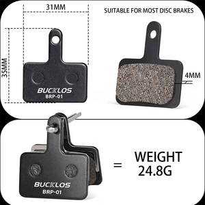 BUCKLOS Halbmetallische Bremsbeläge Fahrrad-Scheibenbremsbeläge für B01S/B03S/B05S-RX Rennrad Hydraulische Bremsbeläge MTB-Teile - Product Image 3