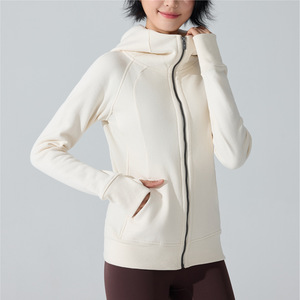 Giacca Sportiva da Donna, Spessa e Confortevole, Felpa con Cappuccio Calda per Fitness, Corsa e Yoga, Slim-fit con Zip - Product Image 2