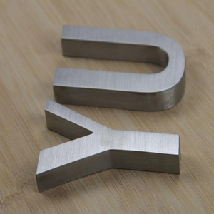 De acero inoxidable decorativo de pared de metal, letras de la <span class=keywords><strong>Oficina</strong></span> para el hogar Decoración - Product Image 2