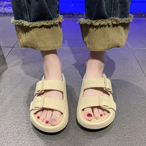 Sandales ouvertes en EVA personnalisées avec logo, confortables, semelle antidérapante, pantoufles d'intérieur pour hommes et femmes - Product Image 3