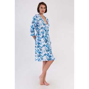 Bata de Lujo para Mujer con Manga 3/4, Logotipo Personalizado, Material Transpirable de Spandex, Estampado Sólido, Tallas Grandes, Vestido de Dormir ODM para Invierno - Product Image 3