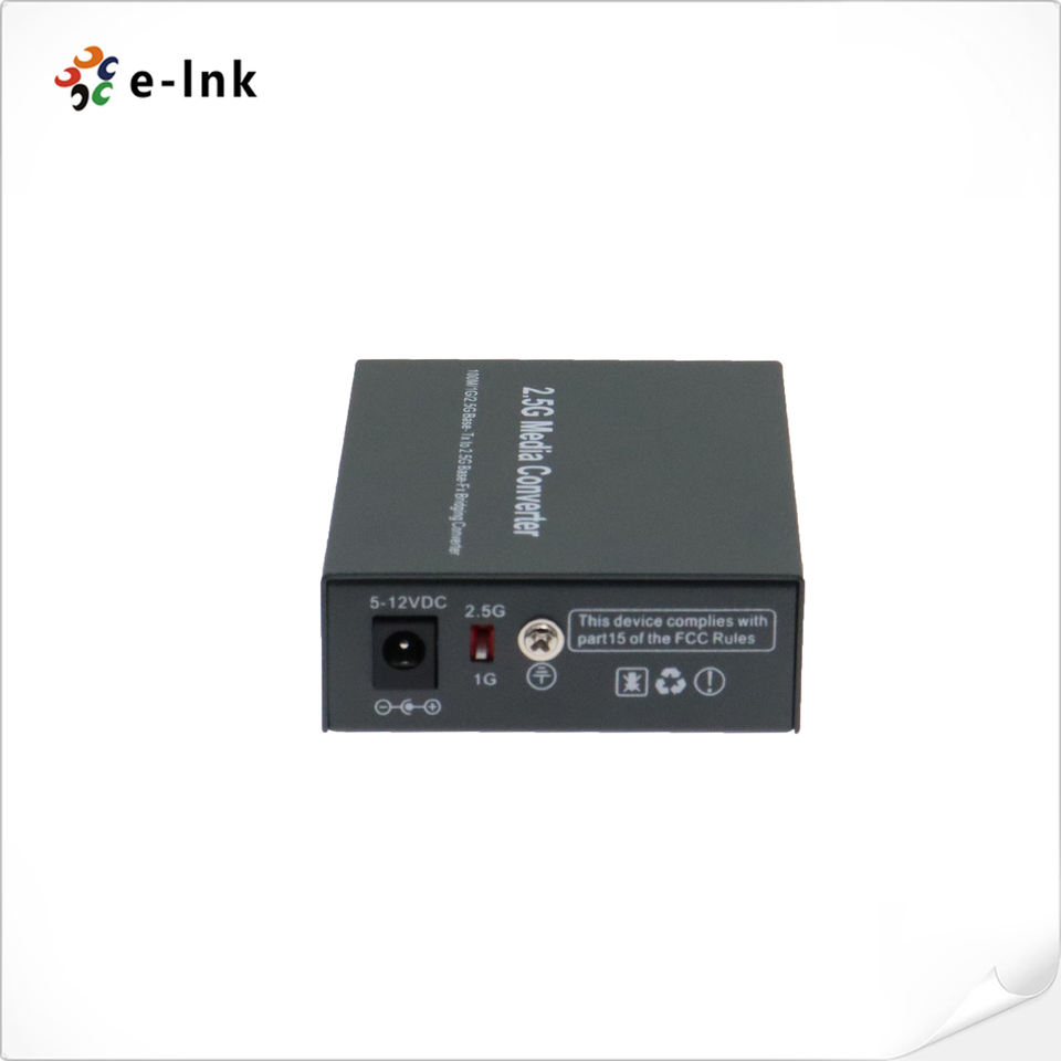 2.5G Fiber Media Converter 100M 1G 2.5G to 2.5G Base-SX/LX SFP Optical Ethernet Media Converter