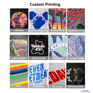 Hombres de alta calidad al por mayor de diseño personalizado de gran tamaño de peso pesado en blanco liso para imprimir 100% camisetas de algodón fabricante de camisetas - Product Image 6