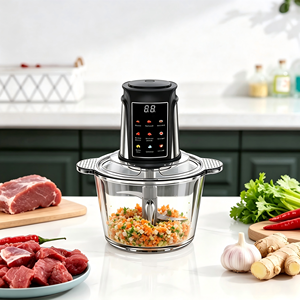 Robot culinaire multifonction intelligent avec écran tactile numérique, 2L, 3L, 5L, en verre, hachoir à légumes électrique, hachoir à viande pour usage domestique - Product Image 1