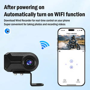 Caméra embarquée pour moto 4K avec WiFi, stabilisation d'image, enregistreur vidéo DVR étanche, écran tactile, GPS, vision nocturne - Product Image 5